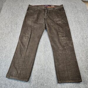Alberto Stone Modern Fit Authentic Denim Jeans Mens 38 Brown Stretch Pants